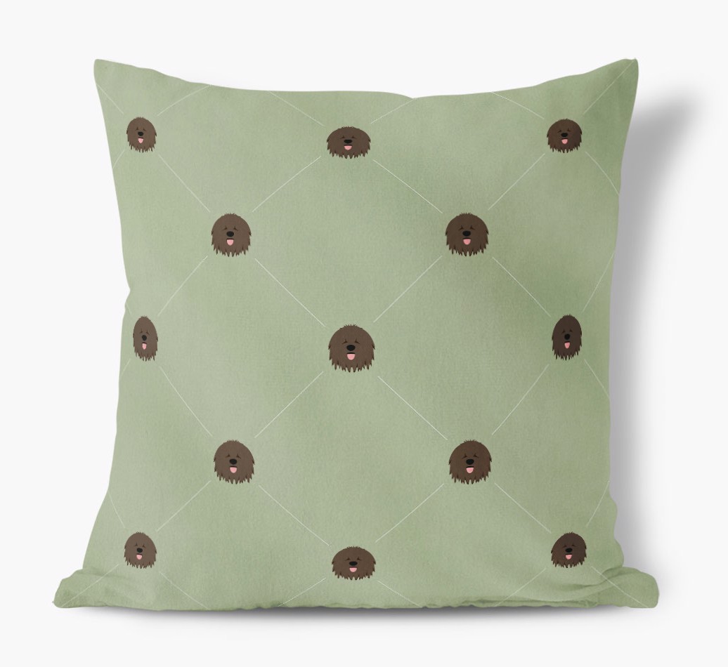 Diamond {breedFullName} Icon Pattern: Personalised Soft Touch Cushion