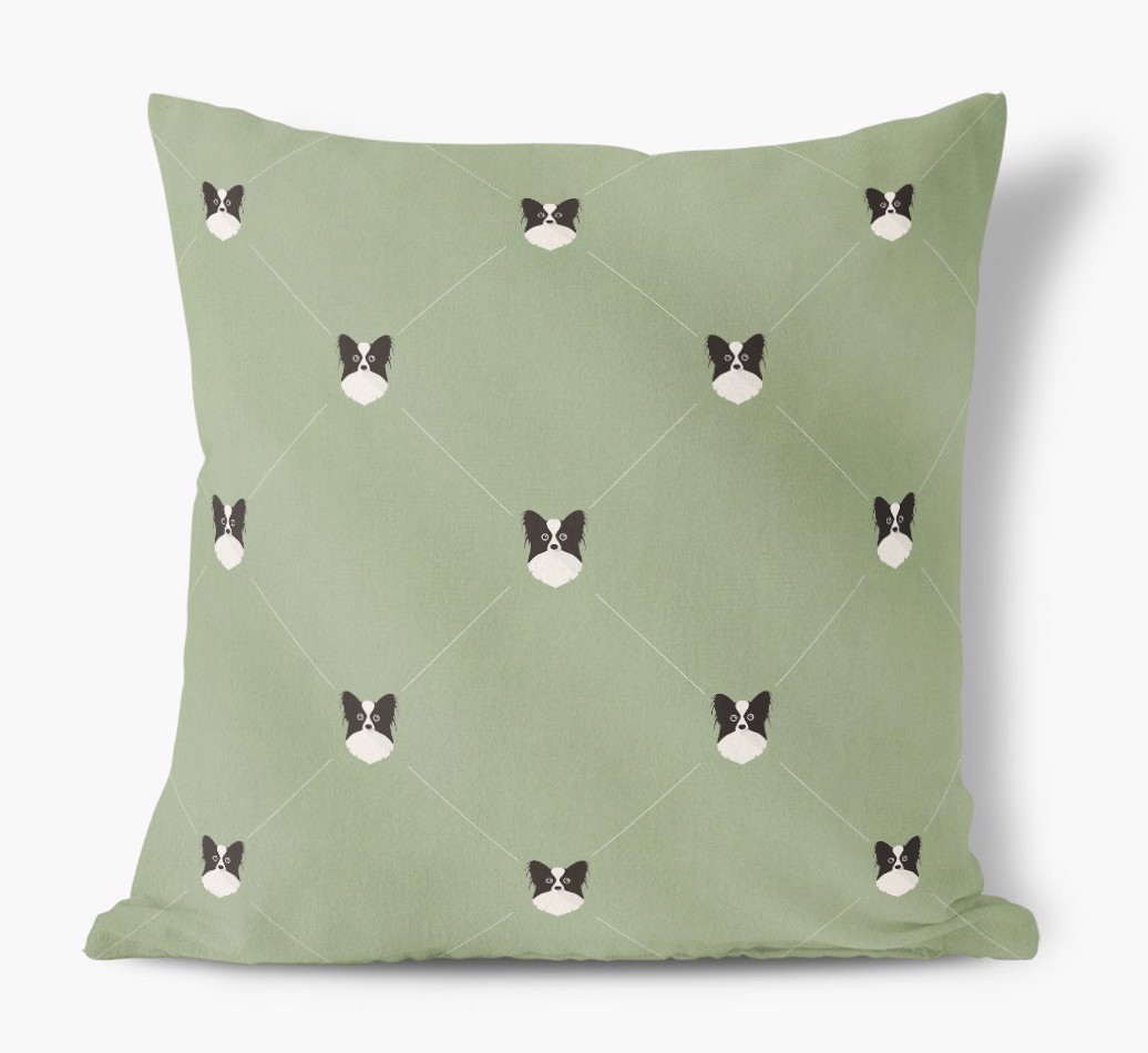 Diamond {breedFullName} Icon Pattern: Personalised Soft Touch Cushion
