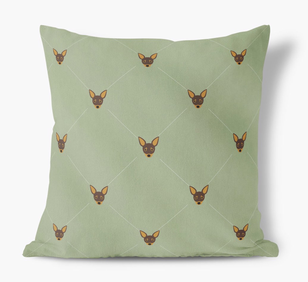 Diamond {breedFullName} Icon Pattern: Personalised Soft Touch Cushion