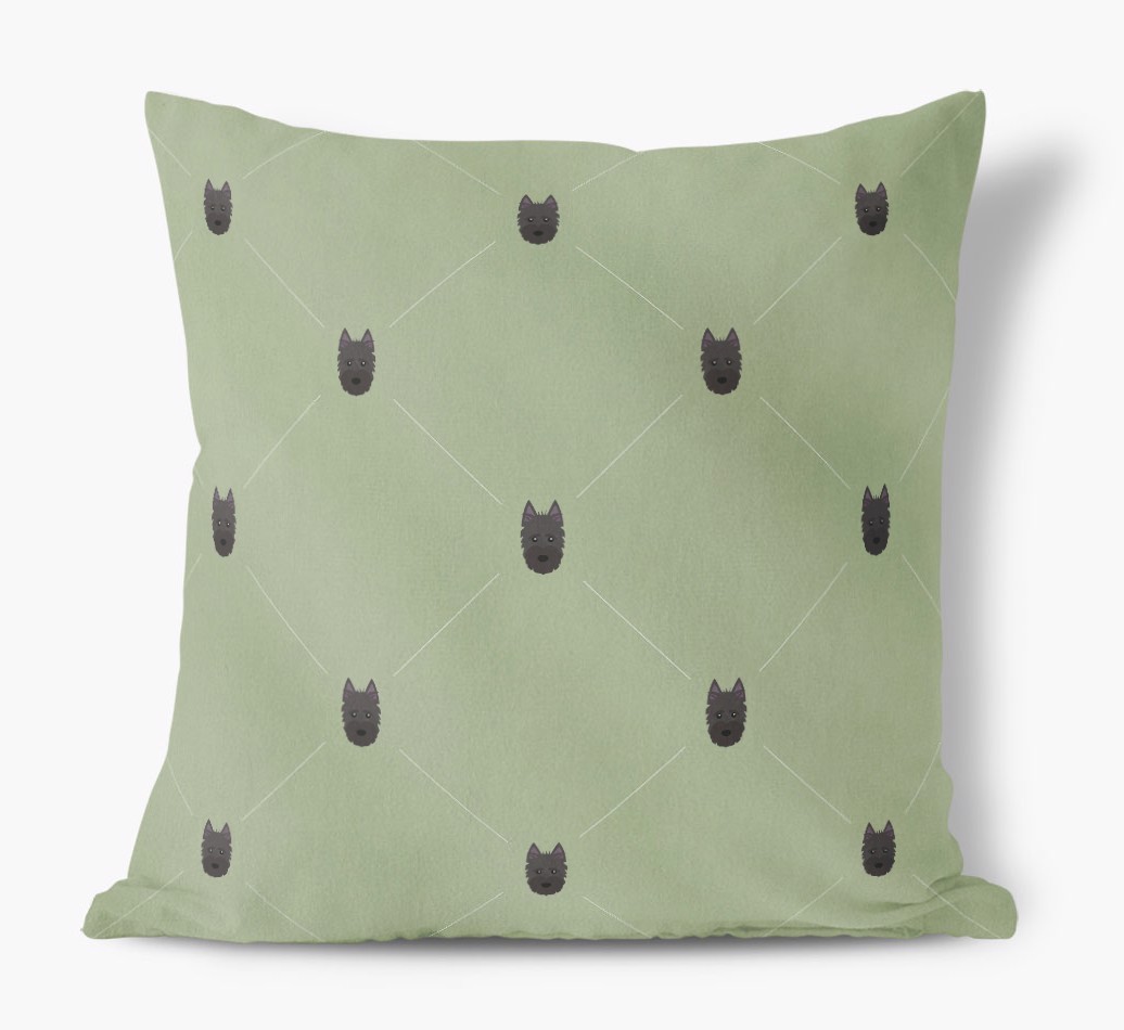 Diamond {breedFullName} Icon Pattern: Personalised Soft Touch Cushion