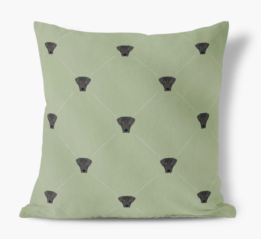 Diamond {breedFullName} Icon Pattern: Personalized Soft Touch Cushion