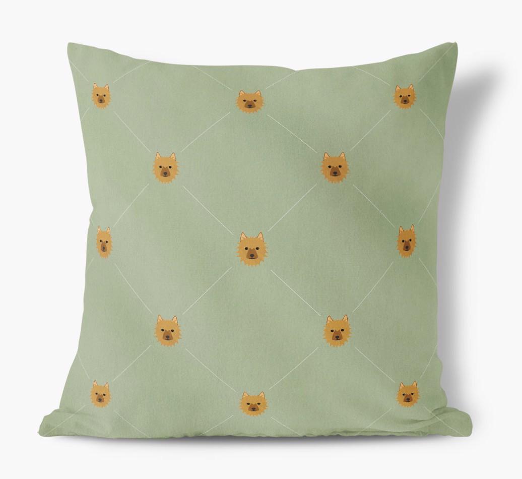 Diamond {breedFullName} Icon Pattern: Personalized Soft Touch Cushion