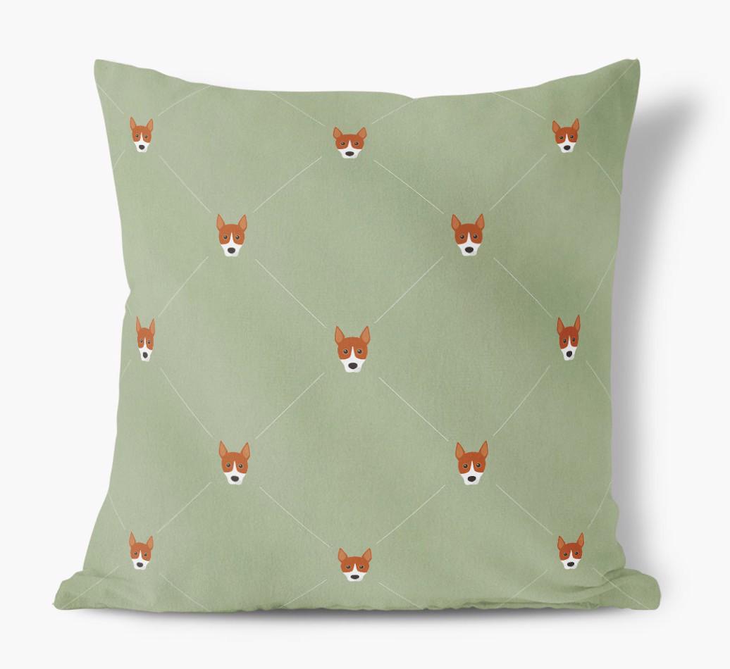 Diamond {breedFullName} Icon Pattern: Personalized Soft Touch Cushion