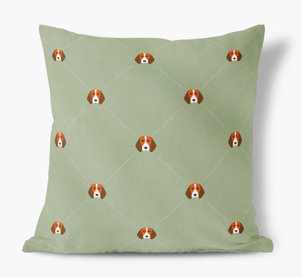 Diamond {breedFullName} Icon Pattern: Personalized Soft Touch Cushion