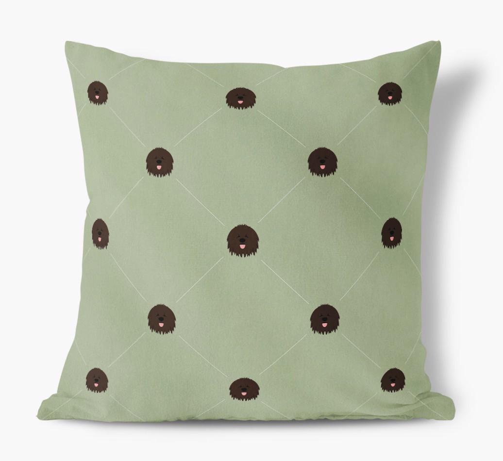Diamond {breedFullName} Icon Pattern: Personalized Soft Touch Cushion
