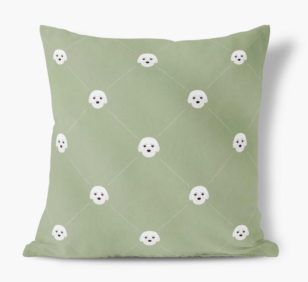 Diamond {breedFullName} Icon Pattern: Personalized Soft Touch Cushion
