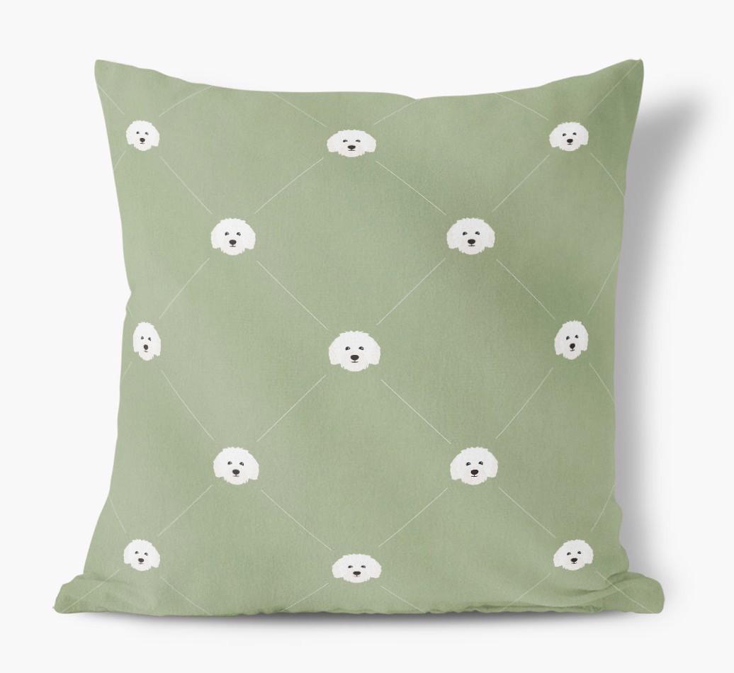 Diamond {breedFullName} Icon Pattern: Personalized Soft Touch Cushion
