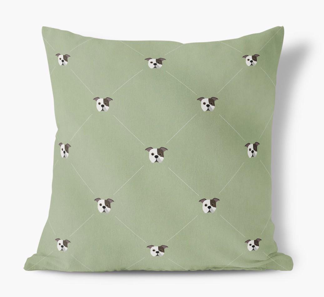 Diamond {breedFullName} Icon Pattern: Personalized Soft Touch Cushion