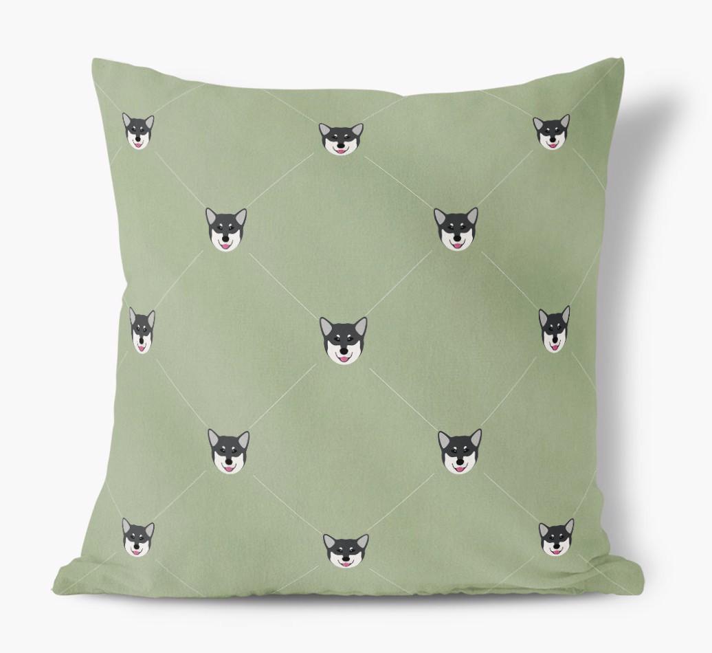 Diamond {breedFullName} Icon Pattern: Personalized Soft Touch Cushion
