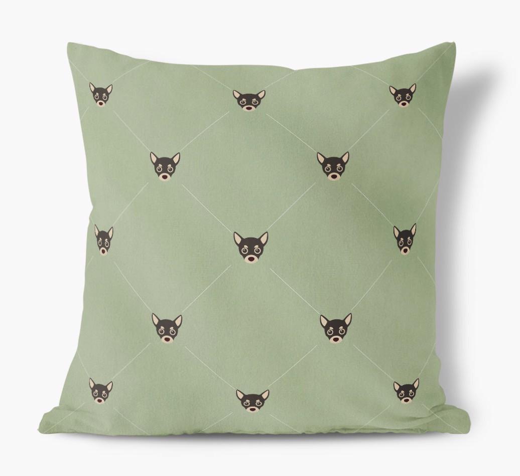 Diamond {breedFullName} Icon Pattern: Personalized Soft Touch Cushion