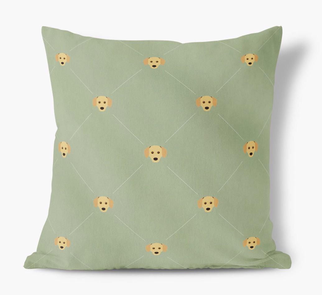 Diamond {breedFullName} Icon Pattern: Personalized Soft Touch Cushion