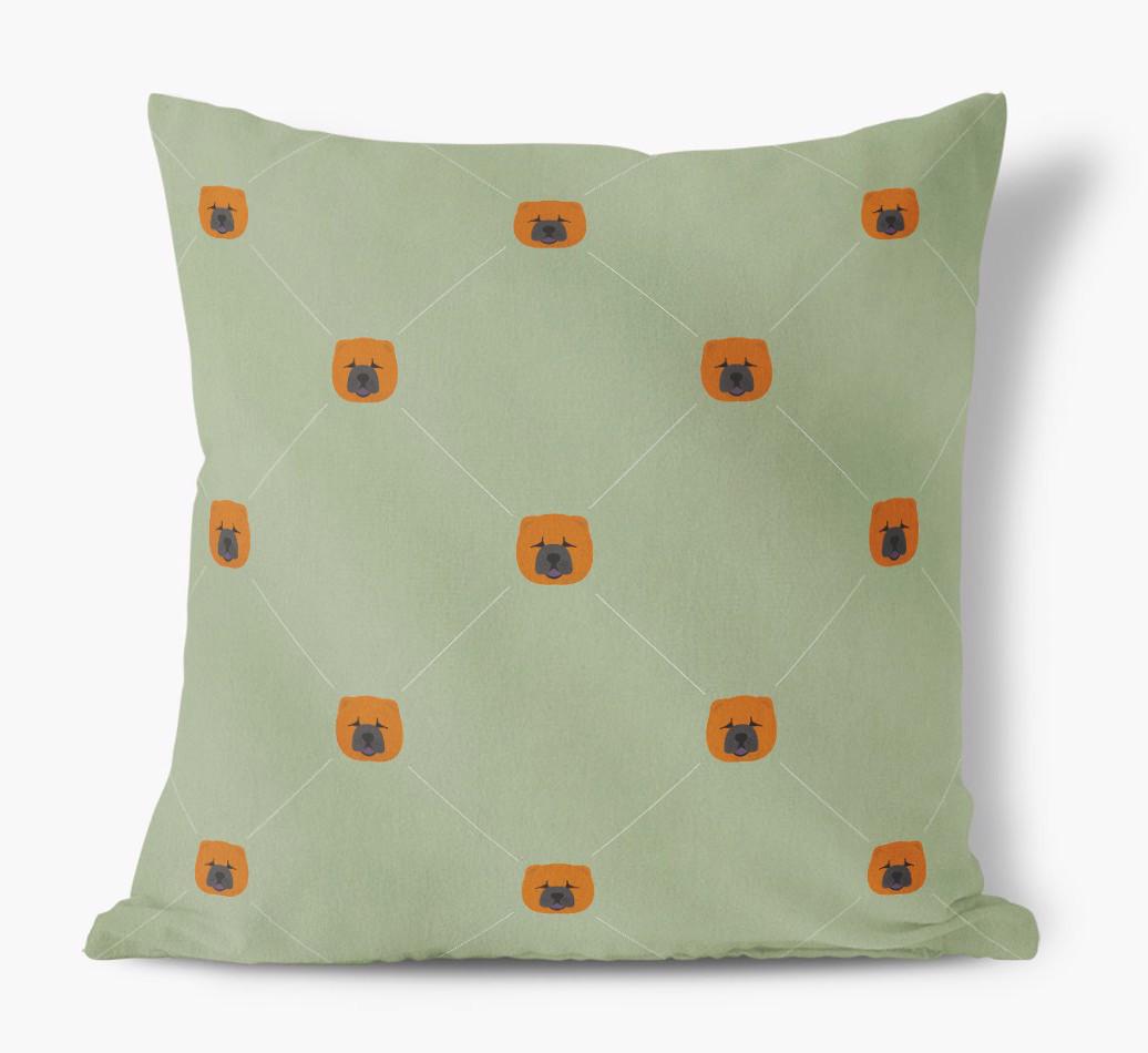Diamond {breedFullName} Icon Pattern: Personalized Soft Touch Cushion
