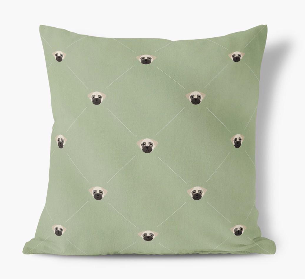 Diamond {breedFullName} Icon Pattern: Personalized Soft Touch Cushion