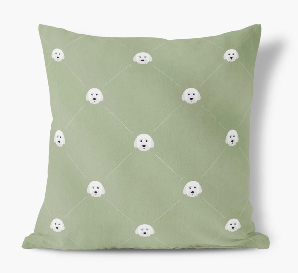 Diamond {breedFullName} Icon Pattern: Personalized Soft Touch Cushion