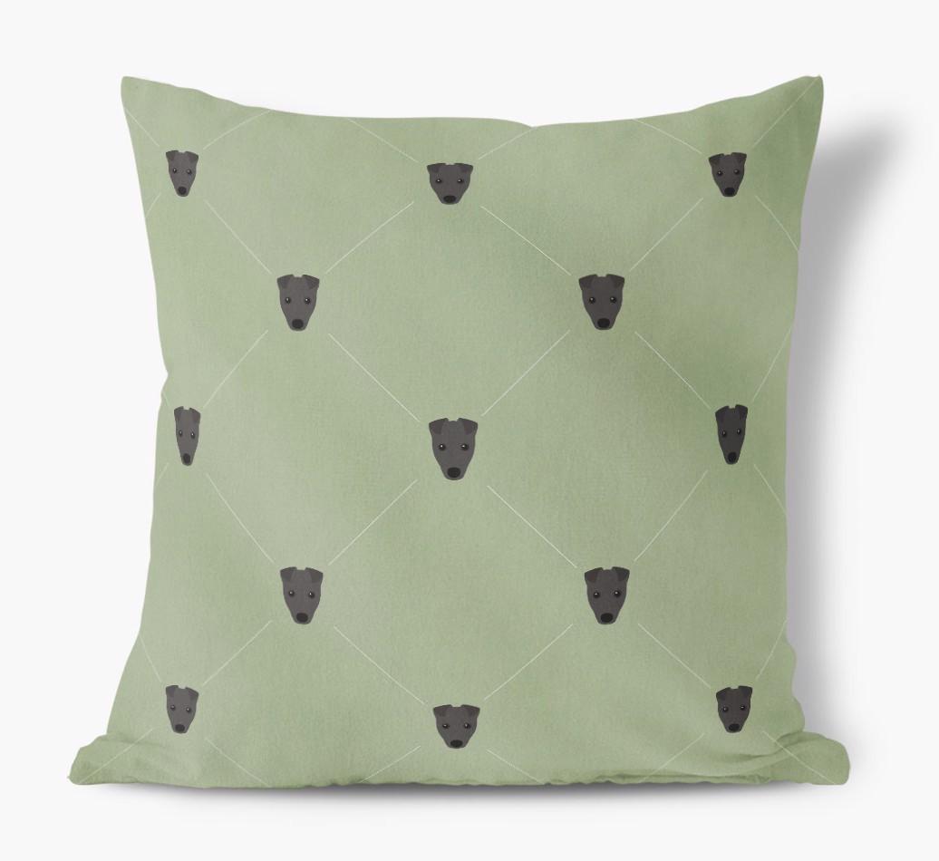Diamond {breedFullName} Icon Pattern: Personalized Soft Touch Cushion