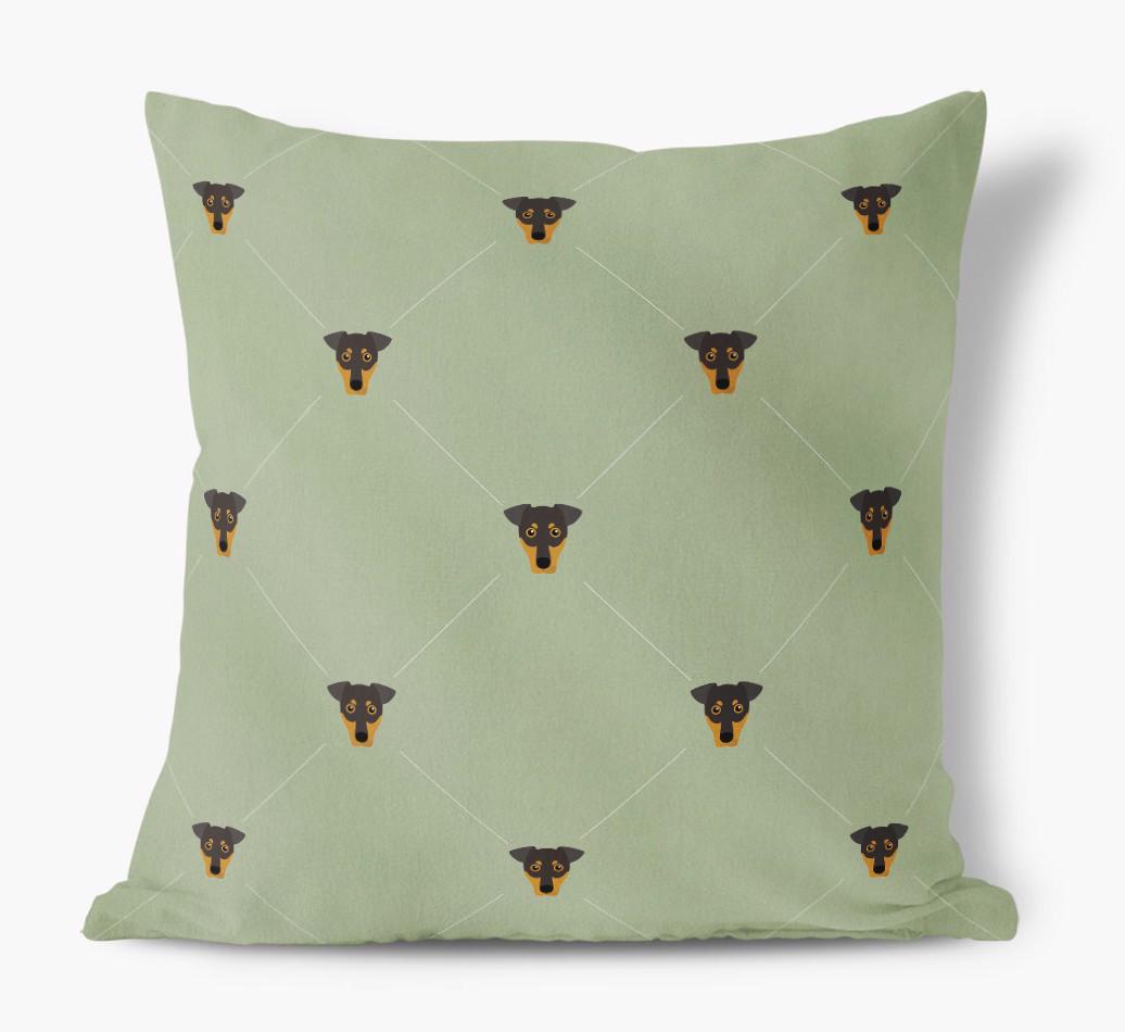 Diamond {breedFullName} Icon Pattern: Personalized Soft Touch Cushion