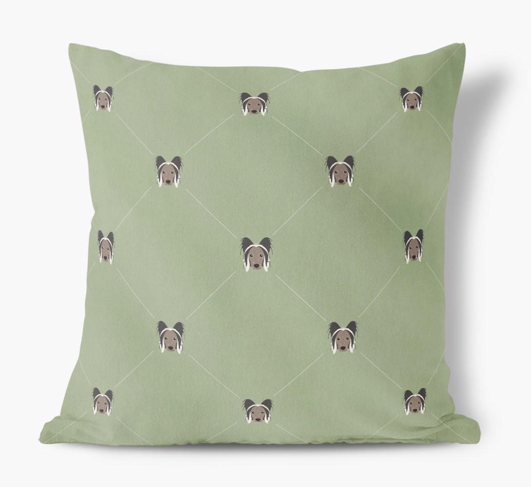 Diamond {breedFullName} Icon Pattern: Personalized Soft Touch Cushion