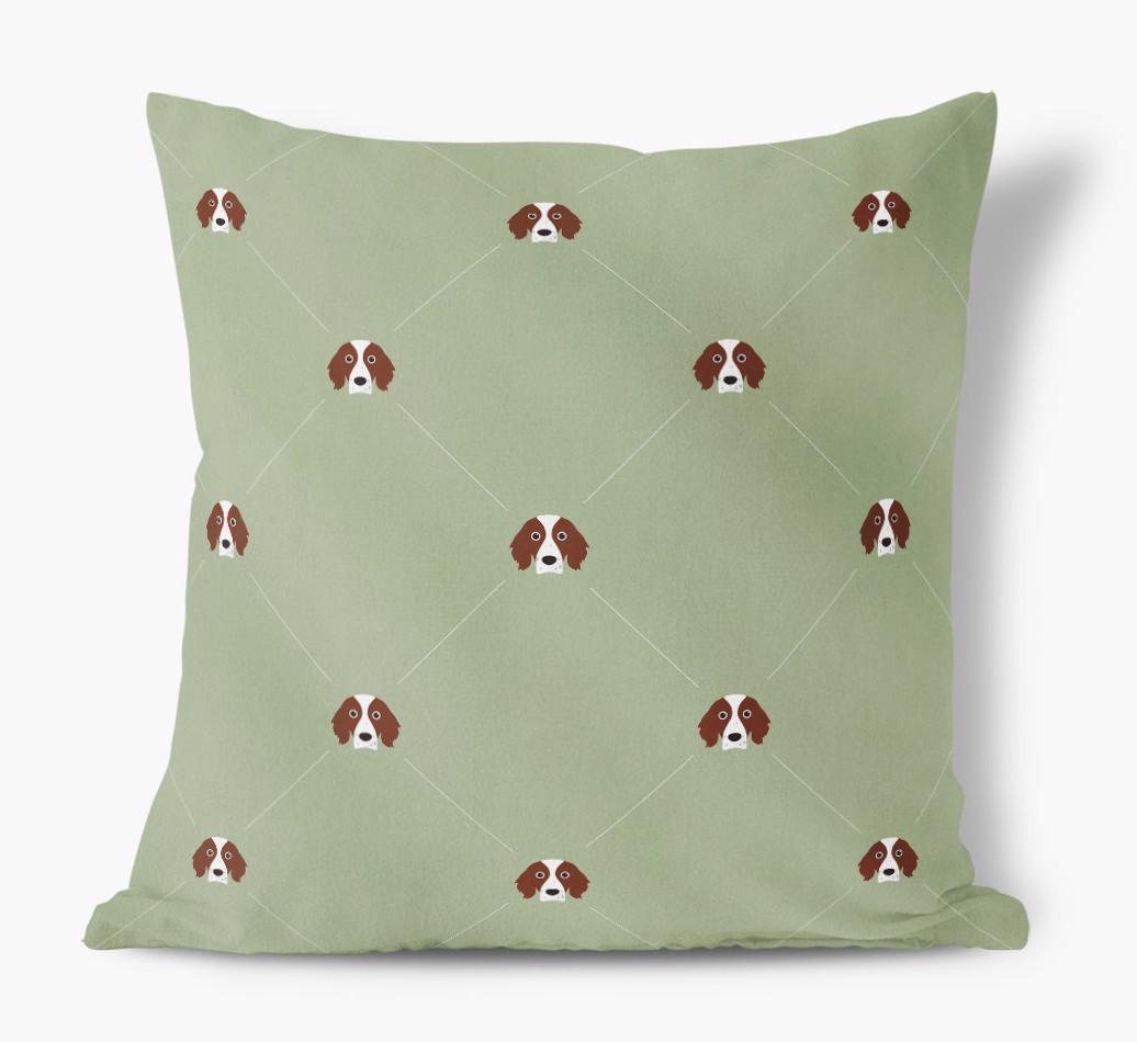 Diamond {breedFullName} Icon Pattern: Personalized Soft Touch Cushion
