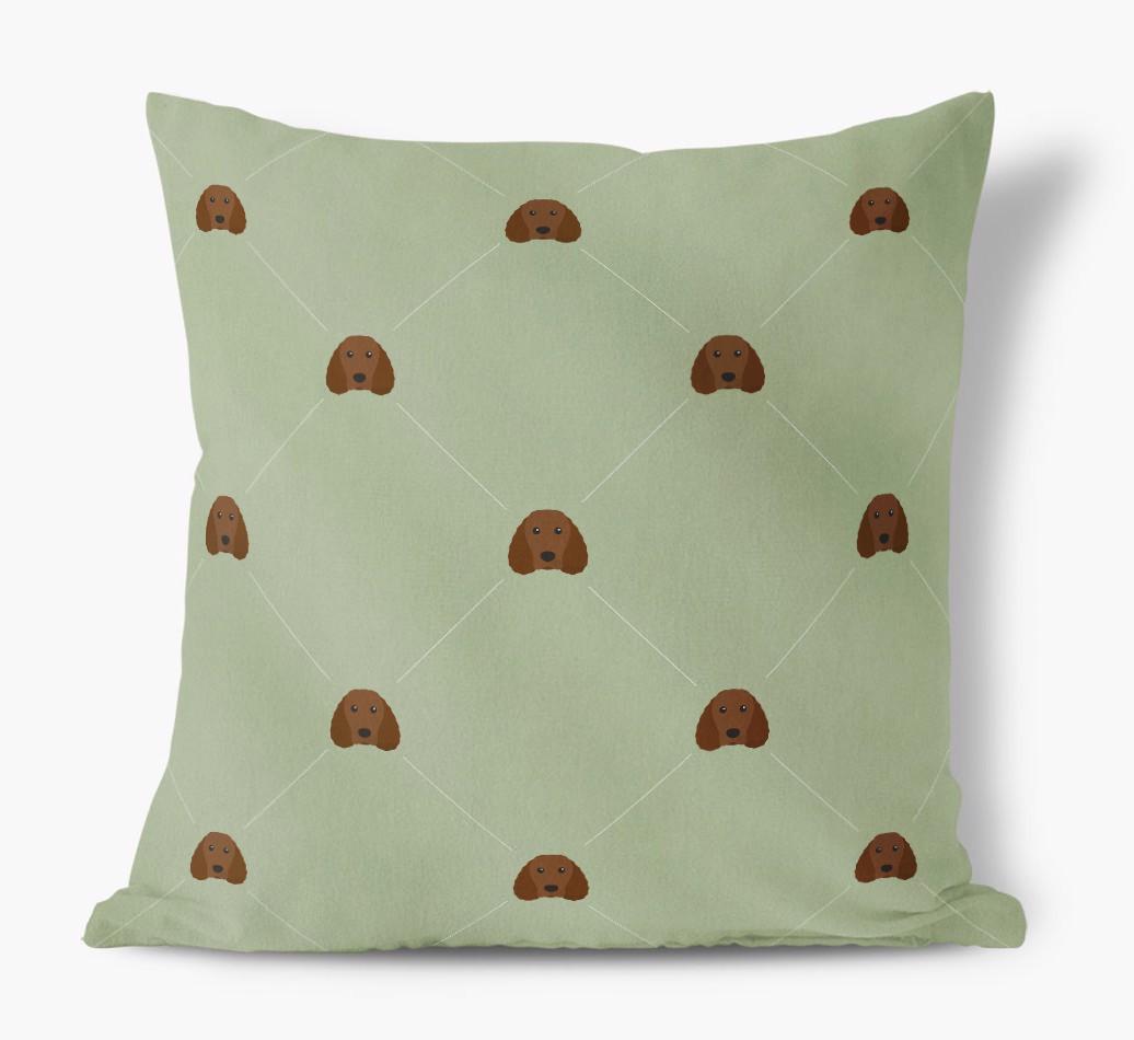 Diamond {breedFullName} Icon Pattern: Personalized Soft Touch Cushion
