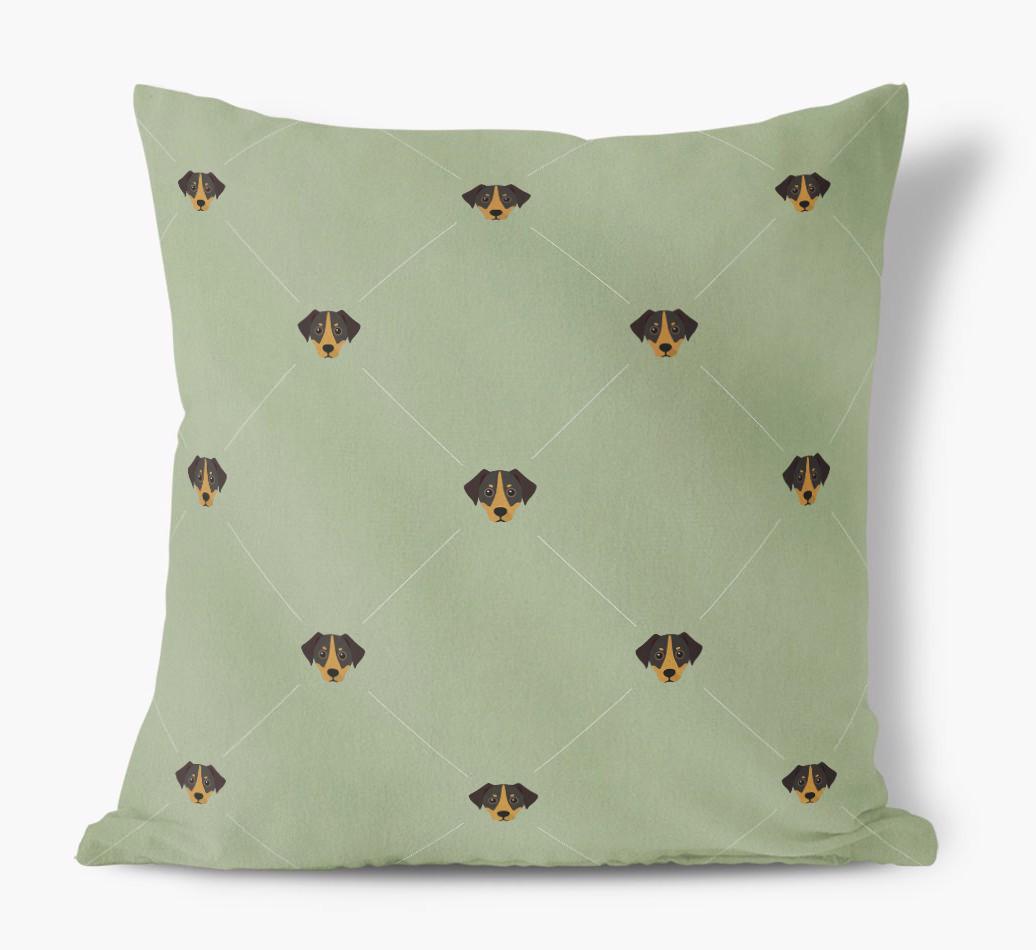 Diamond {breedFullName} Icon Pattern: Personalized Soft Touch Cushion