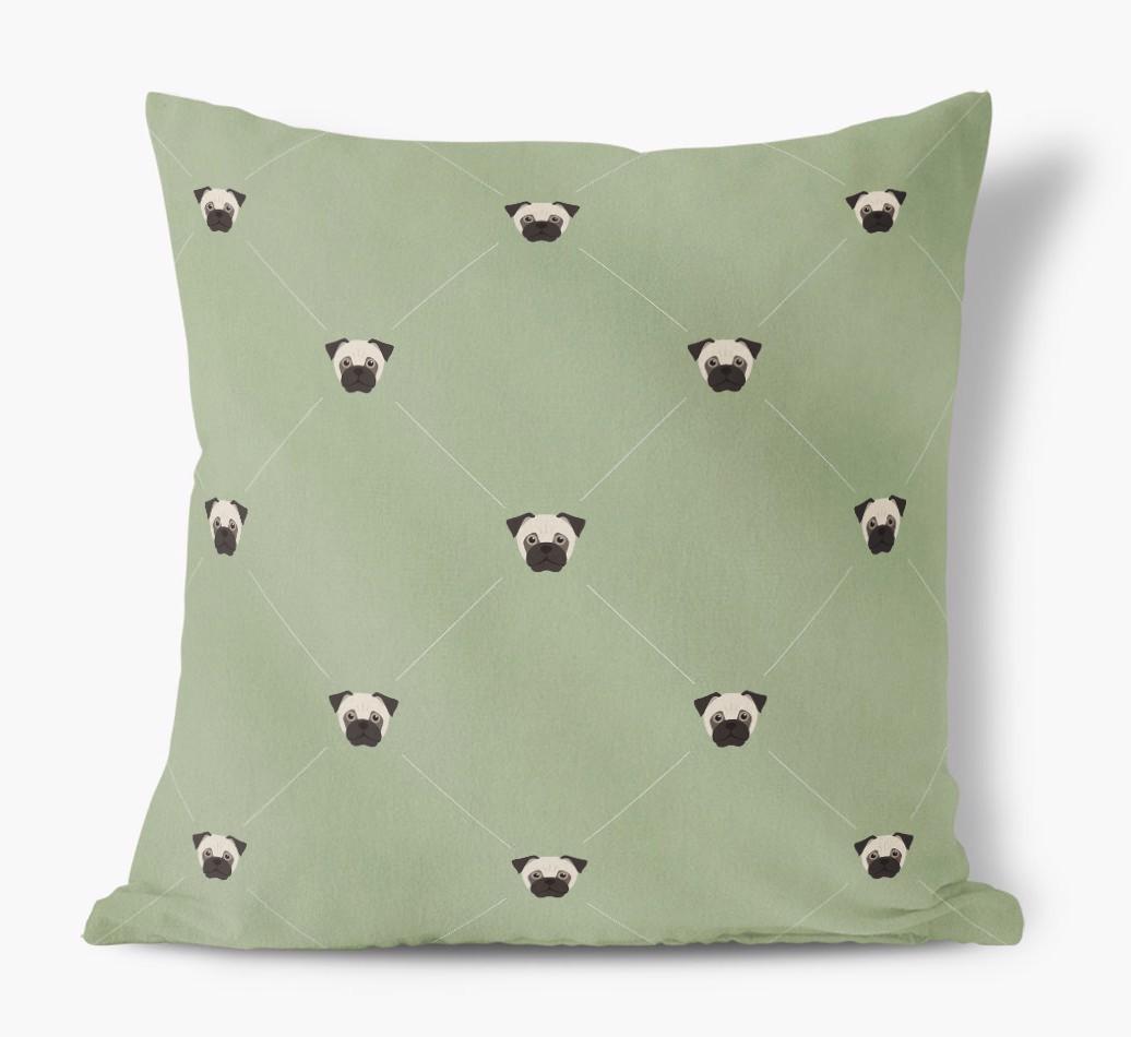 Diamond {breedFullName} Icon Pattern: Personalized Soft Touch Cushion