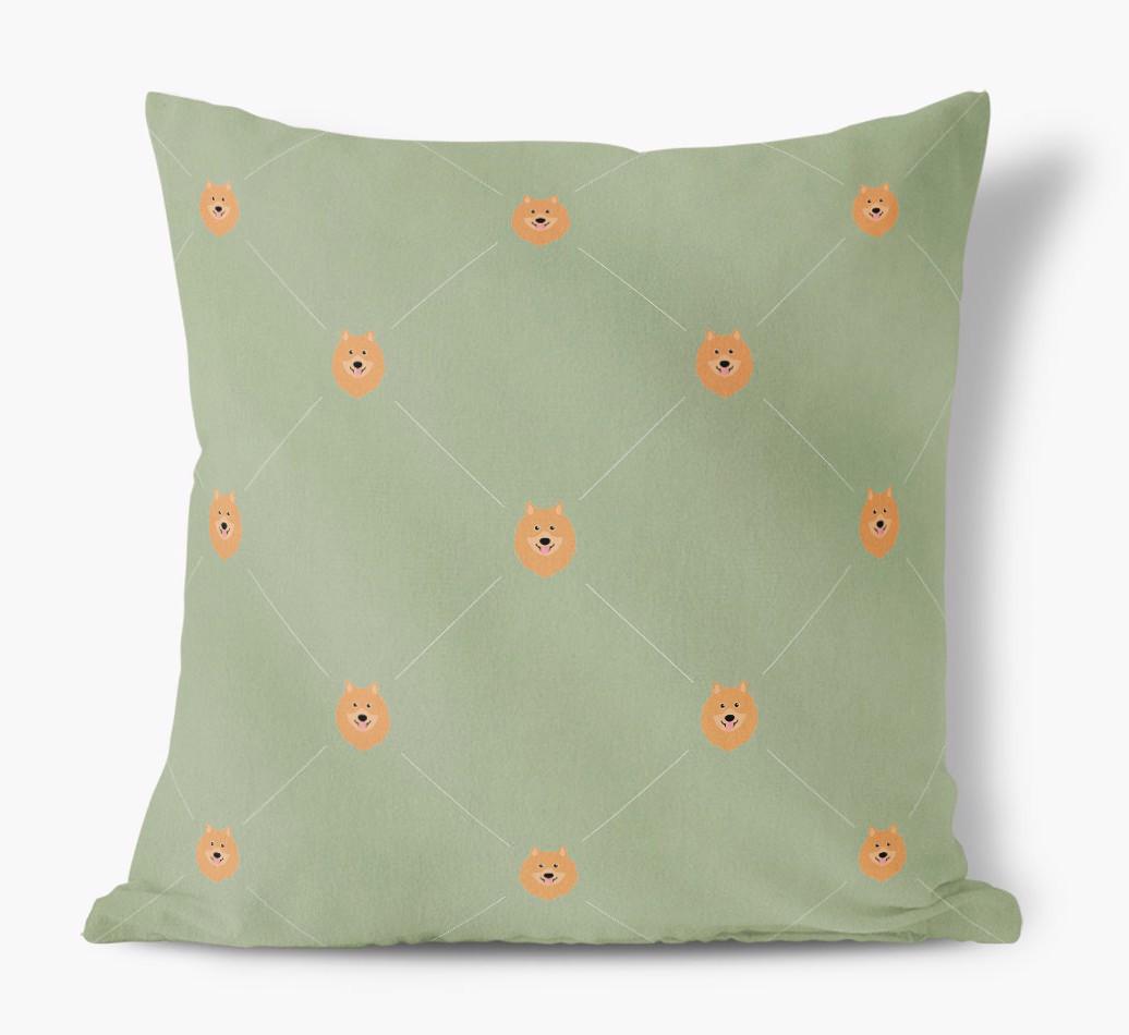 Diamond {breedFullName} Icon Pattern: Personalized Soft Touch Cushion