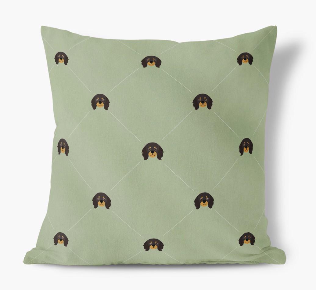 Diamond {breedFullName} Icon Pattern: Personalized Soft Touch Cushion