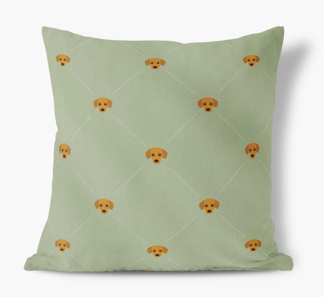 Diamond {breedFullName} Icon Pattern: Personalized Soft Touch Cushion