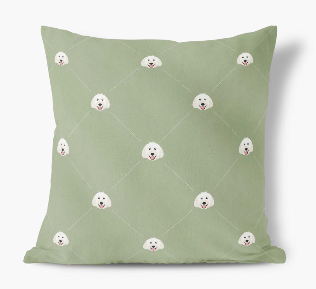 Diamond {breedFullName} Icon Pattern: Personalized Soft Touch Cushion