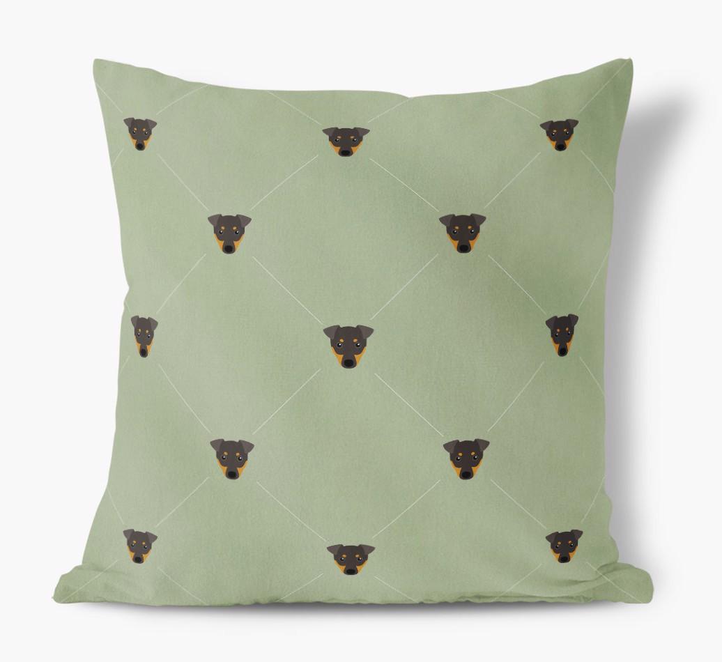 Diamond {breedFullName} Icon Pattern: Personalized Soft Touch Cushion