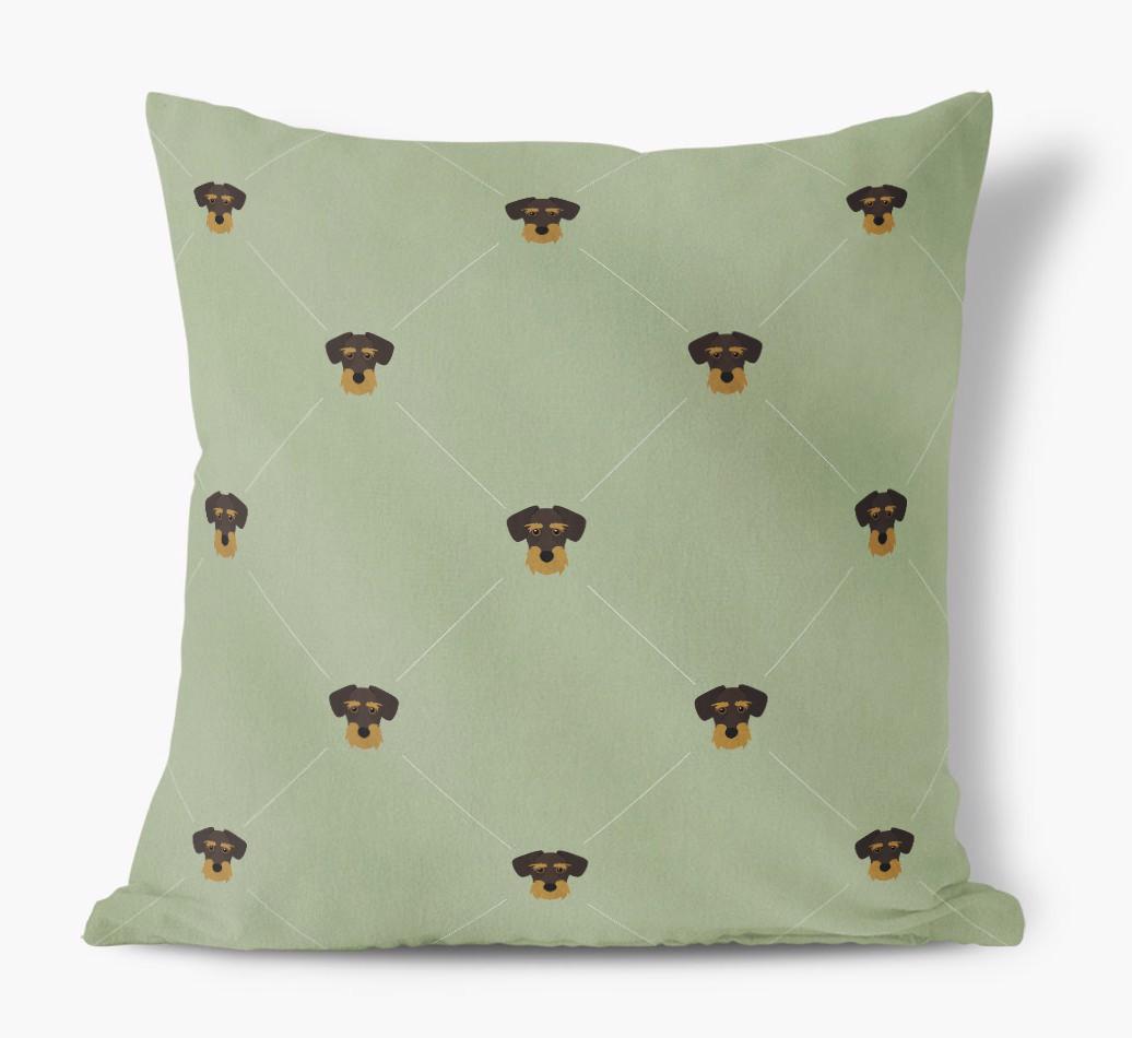 Diamond {breedFullName} Icon Pattern: Personalized Soft Touch Cushion
