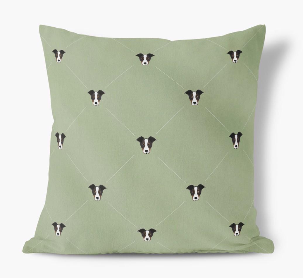 Diamond {breedFullName} Icon Pattern: Personalized Soft Touch Cushion