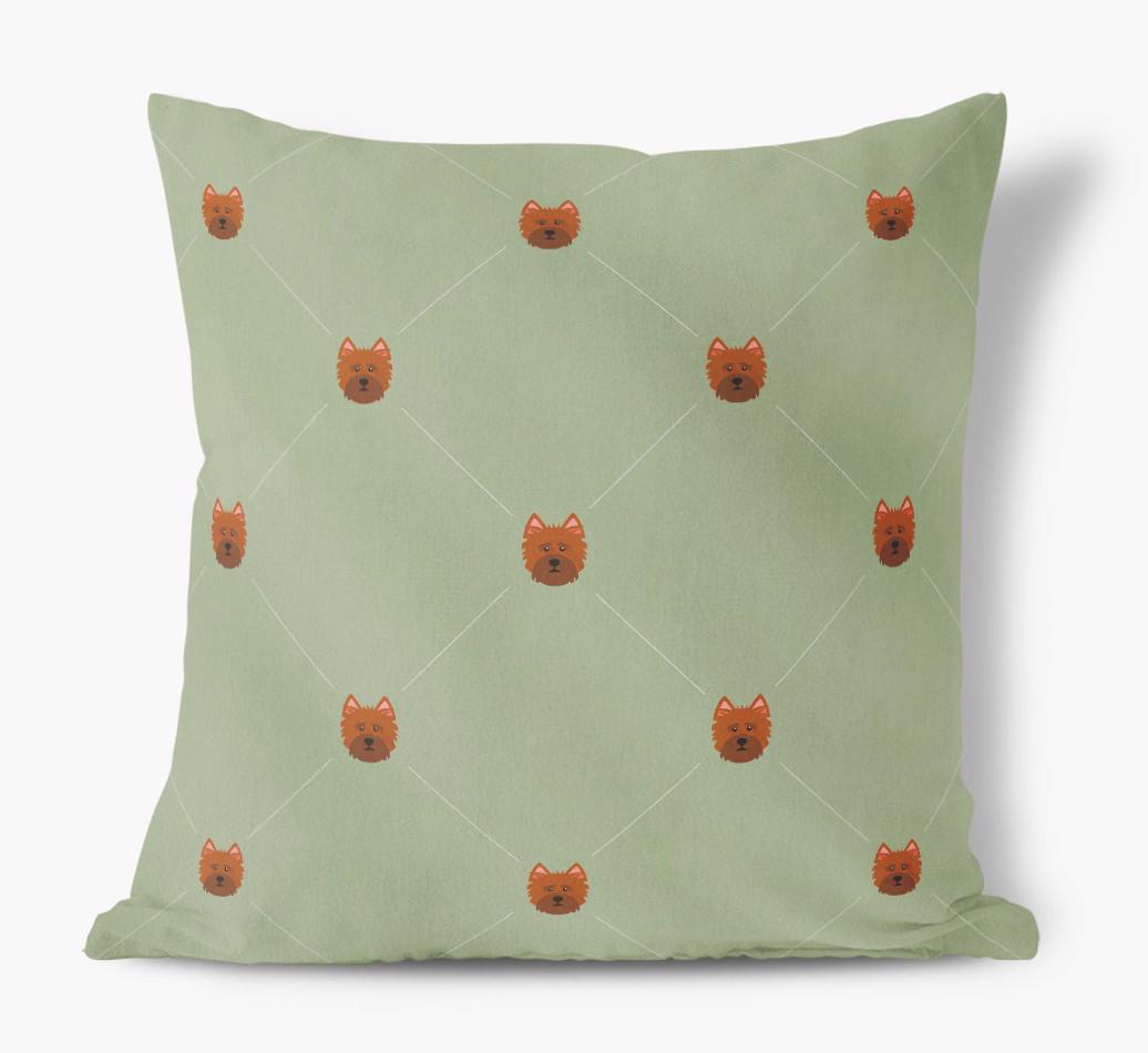 Diamond {breedFullName} Icon Pattern: Personalized Soft Touch Cushion