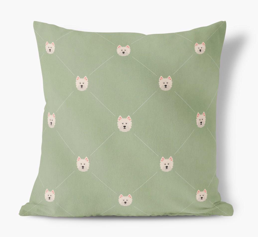 Diamond {breedFullName} Icon Pattern: Personalized Soft Touch Cushion