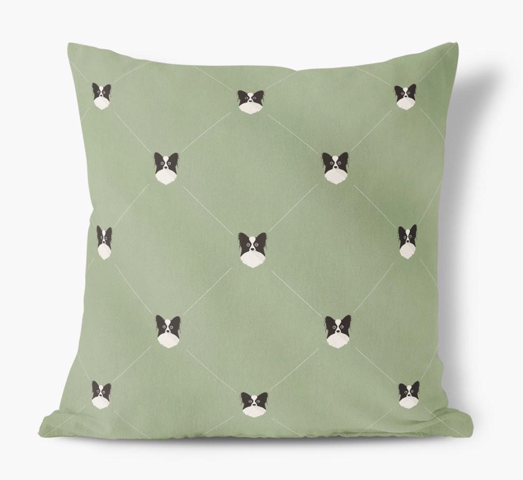 Diamond {breedFullName} Icon Pattern: Personalized Soft Touch Cushion