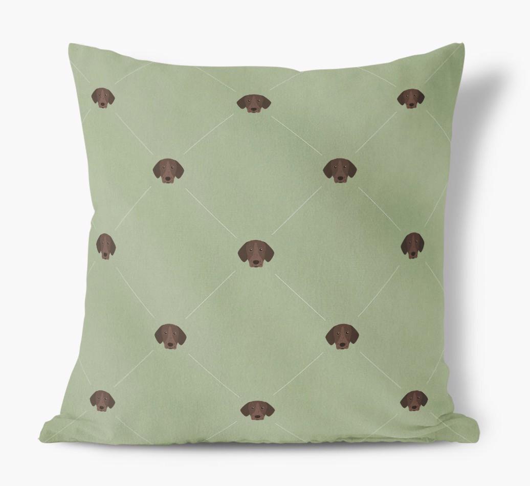 Diamond {breedFullName} Icon Pattern: Personalized Soft Touch Cushion