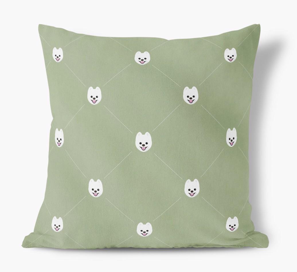 Diamond {breedFullName} Icon Pattern: Personalized Soft Touch Cushion