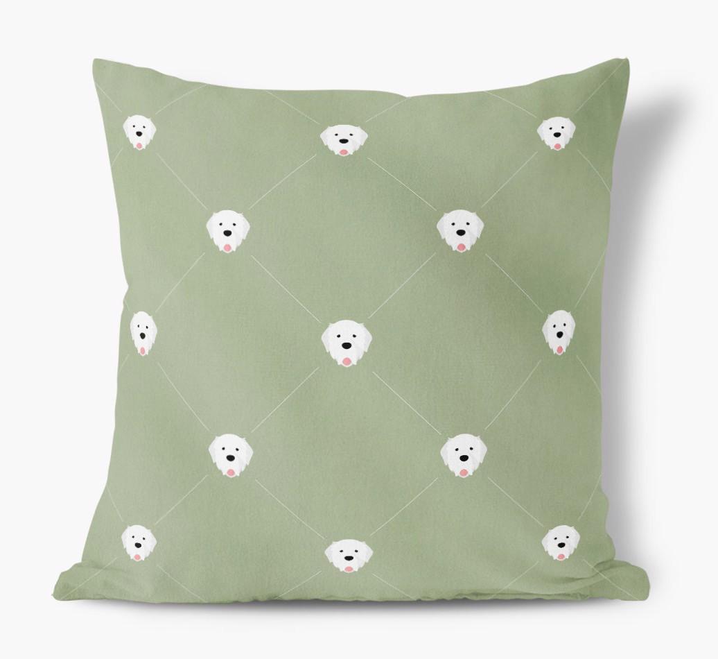 Diamond {breedFullName} Icon Pattern: Personalized Soft Touch Cushion