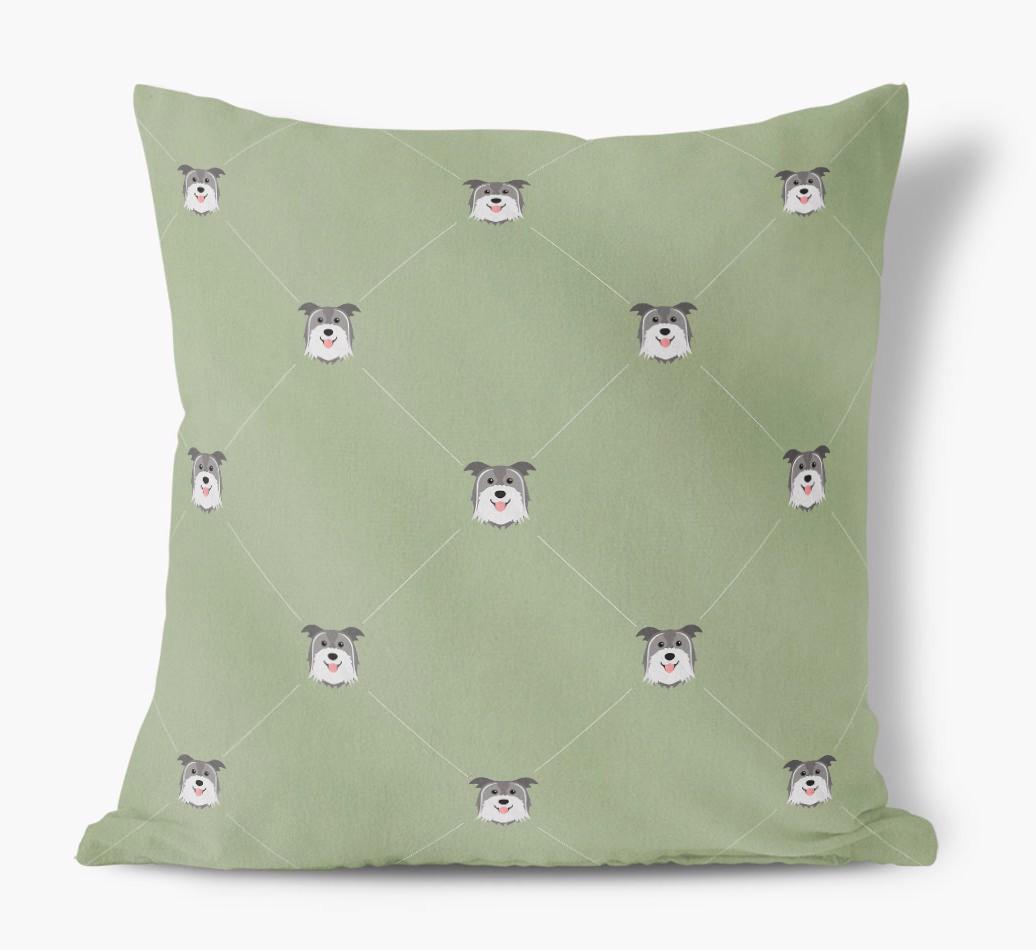 Diamond {breedFullName} Icon Pattern: Personalized Soft Touch Cushion