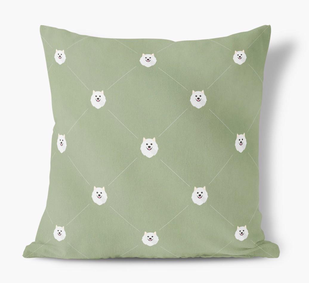 Diamond {breedFullName} Icon Pattern: Personalized Soft Touch Cushion