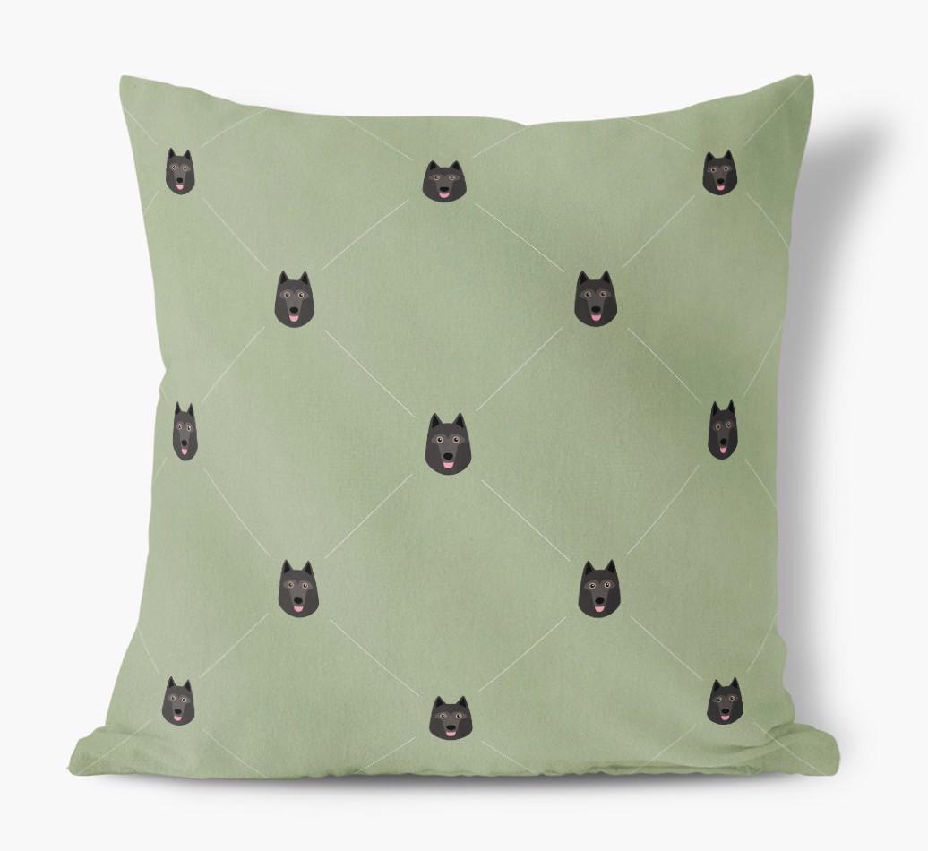 Diamond {breedFullName} Icon Pattern: Personalized Soft Touch Cushion