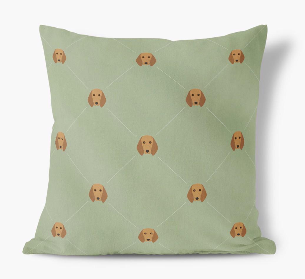Diamond {breedFullName} Icon Pattern: Personalized Soft Touch Cushion