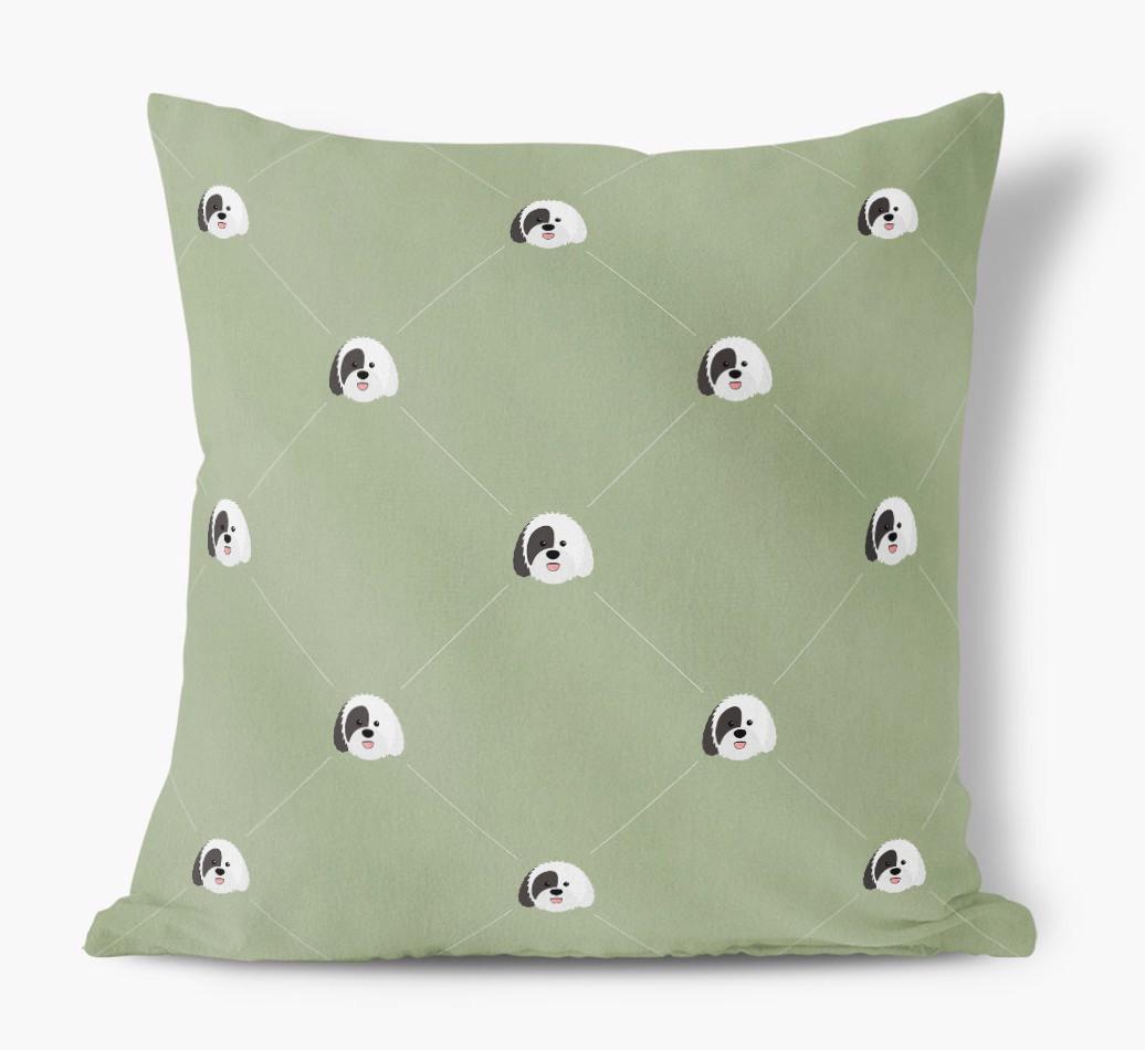 Diamond {breedFullName} Icon Pattern: Personalized Soft Touch Cushion