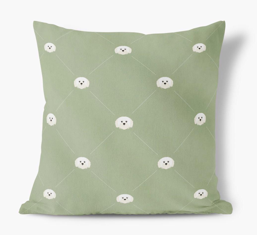 Diamond {breedFullName} Icon Pattern: Personalized Soft Touch Cushion