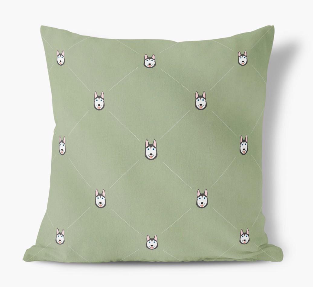Diamond {breedFullName} Icon Pattern: Personalized Soft Touch Cushion