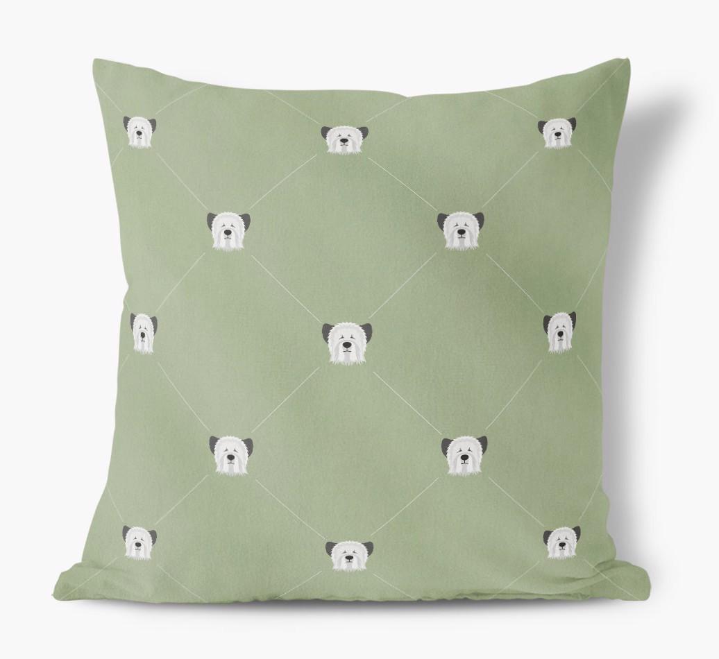 Diamond {breedFullName} Icon Pattern: Personalized Soft Touch Cushion