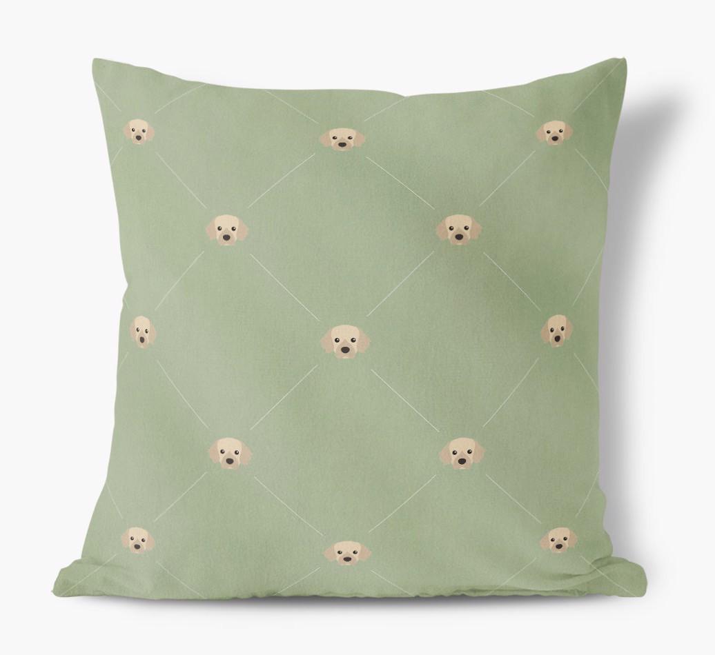 Diamond {breedFullName} Icon Pattern: Personalized Soft Touch Cushion