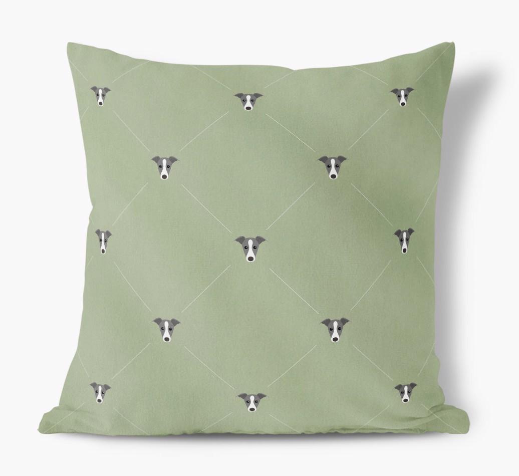 Diamond {breedFullName} Icon Pattern: Personalised Soft Touch Cushion