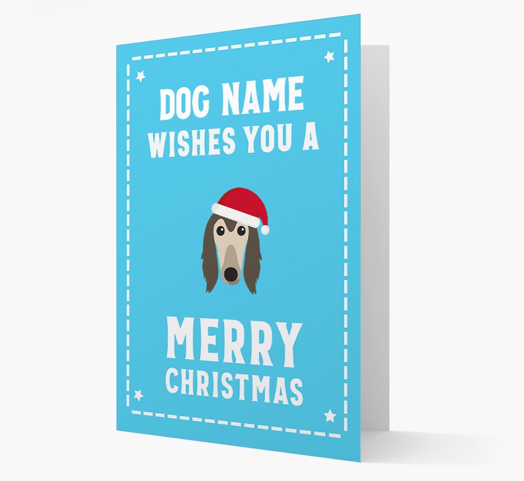 'Christmas Wishes' Card with your {breedFullName} Christmas Icon