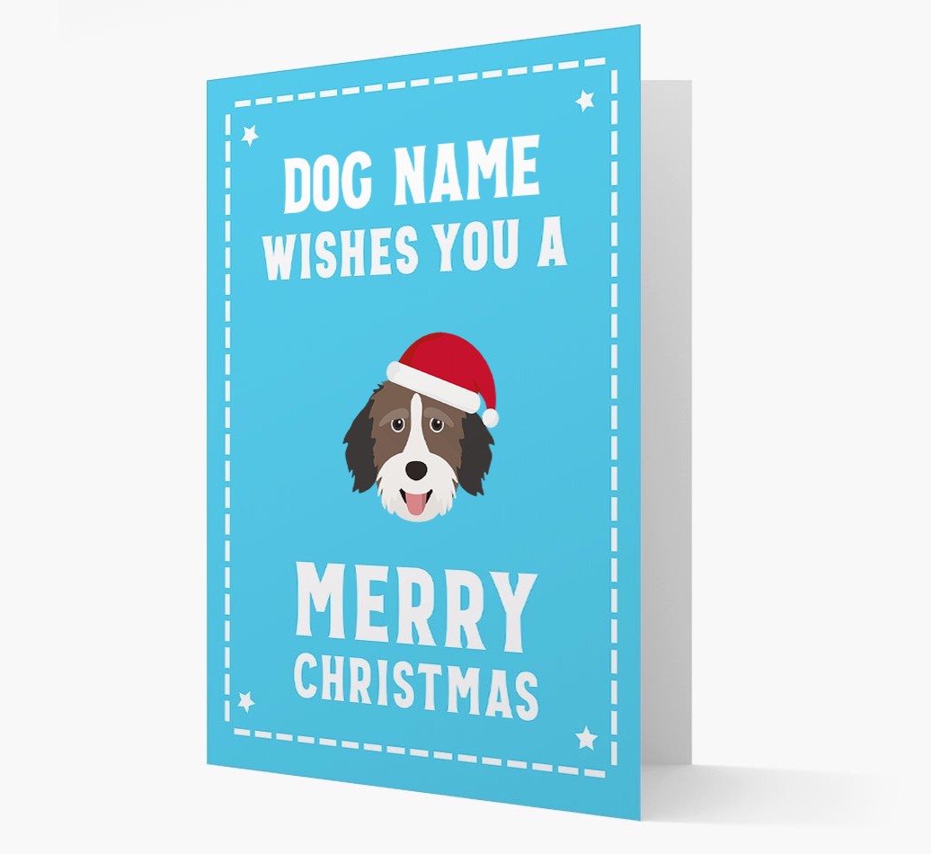 'Christmas Wishes' Card with your {breedFullName} Christmas Icon
